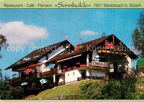 AK / Ansichtskarte Biederbach_Schwarzwald Restaurant Cafe Sonnhalde Biederbach Schwarzwald