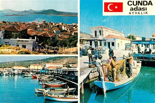 AK / Ansichtskarte Ayvalik Ege Adalarimizdan Cunda dan uc ayri geruenuem Ayvalik