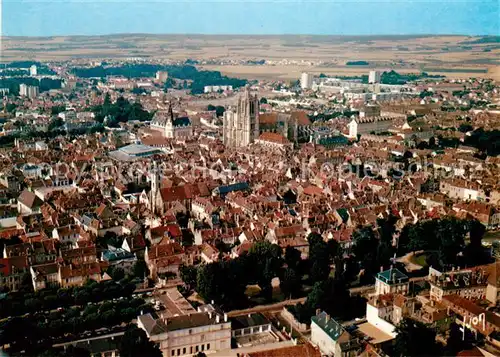 AK / Ansichtskarte Sens_Yonne Vue generale aerienne Sens_Yonne