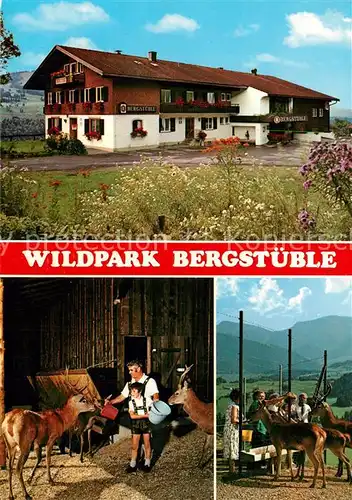 AK / Ansichtskarte Willis_Oberstaufen Wildpark Bergstueble Cafe Pension Willis_Oberstaufen