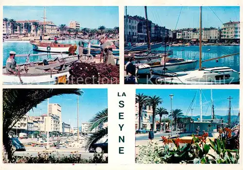 AK / Ansichtskarte La_Seyne sur Mer Yachthafen Strand Promenade La_Seyne sur Mer