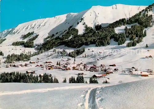 AK / Ansichtskarte Riezlern_Kleinwalsertal_Vorarlberg mit Fellhorn Riezlern_Kleinwalsertal