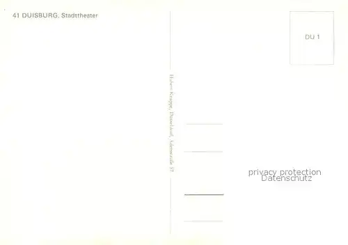 AK / Ansichtskarte Duisburg_Ruhr Stadttheater Duisburg Ruhr