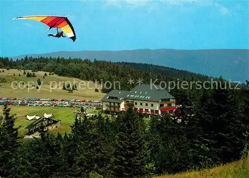 AK / Ansichtskarte Kandel_Breisgau Panorama Gleitschirmflieger Kandel Breisgau