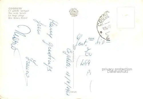 AK / Ansichtskarte Cogoleto_Liguria Strand Cogoleto_Liguria