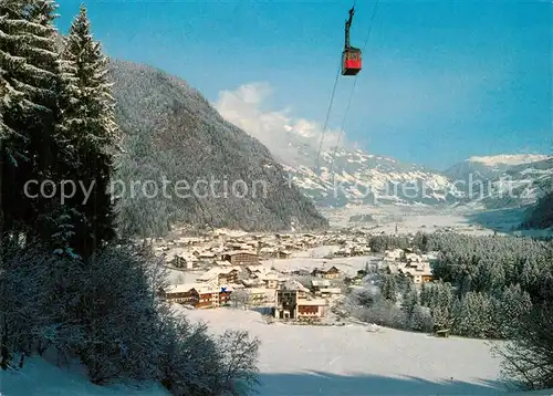 AK / Ansichtskarte Mayrhofen_Zillertal Panorama mit Ahornbahn Mayrhofen_Zillertal