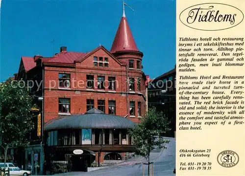 AK / Ansichtskarte Goeteborg Tidbloms Hotell och Restaurang Goeteborg