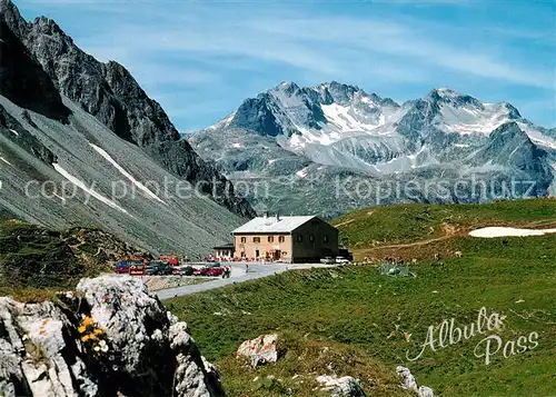 AK / Ansichtskarte Albula Hospiz Passhoehe mit Piz Piramida Albula