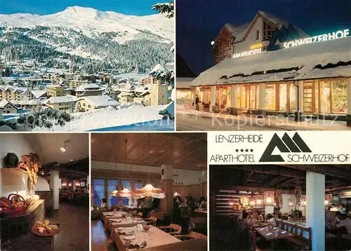 AK / Ansichtskarte Lenzerheide_GR Panorama Apart Hotel Schweizerhof Gastraeume Lenzerheide GR