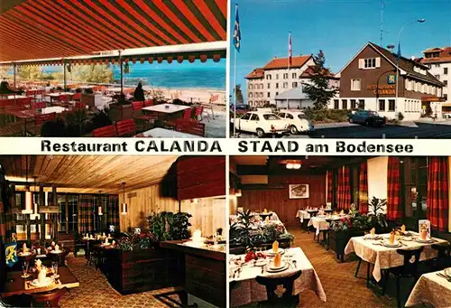 AK / Ansichtskarte Staad_Konstanz Restaurant Calanda Gastraeume Terrasse Staad_Konstanz