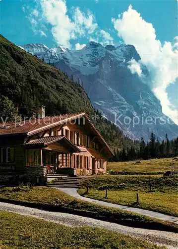 AK / Ansichtskarte Berner_Oberland Hotel Chalet Schwarzwald Alp mit Wetterhorn Berner_Oberland