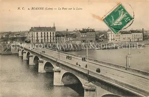 AK / Ansichtskarte Roanne_Loire Le Pont sur la Loire Roanne Loire