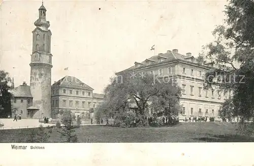 AK / Ansichtskarte Weimar_Thueringen Schloss Weimar Thueringen