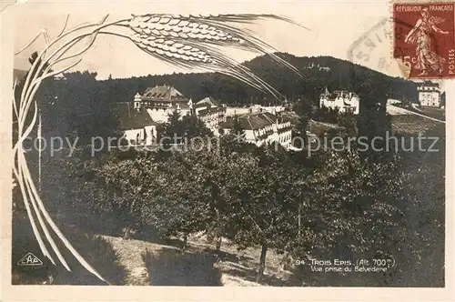 AK / Ansichtskarte Trois_Epis_Haut_Rhin_Elsass Vue prise du Belvedere Trois_Epis