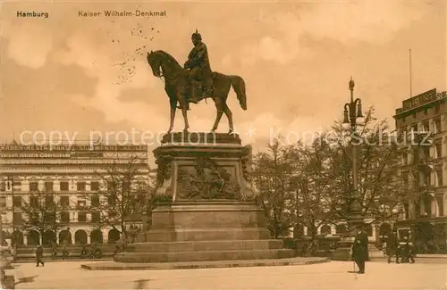 AK / Ansichtskarte Hamburg Kaiser Wilhelm Denkmal Hamburg
