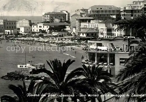 AK / Ansichtskarte Sanremo Scorcio della spiaggia di Levante Riviera dei Fiori Sanremo