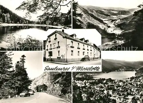 AK / Ansichtskarte Saulxures sur Moselotte Hotel du Commerce Paysage Lac les Vosges Saulxures sur Moselotte