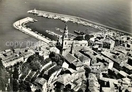 AK / Ansichtskarte Menton_Alpes_Maritimes Vue aerienne de la Vieille Ville et du Port Menton_Alpes_Maritimes