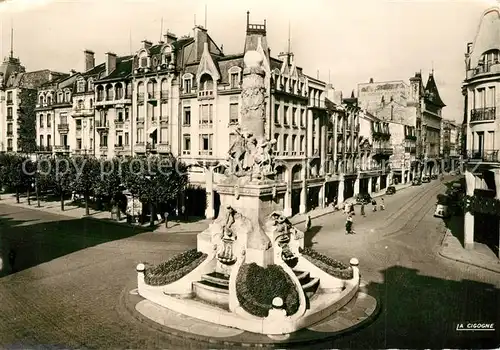 AK / Ansichtskarte Reims_Champagne_Ardenne Place  Drouet d Erlon et Fontaine Sube Reims_Champagne_Ardenne