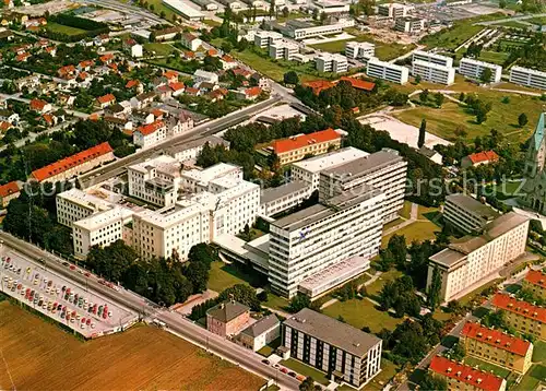 AK / Ansichtskarte Wels Krankenhaus Fliegeraufnahme Wels