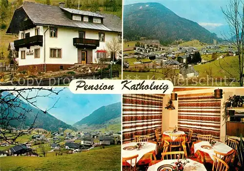 AK / Ansichtskarte Bad_Kleinkirchheim_Kaernten Pension Katholnig Panorama Alpen Bad_Kleinkirchheim