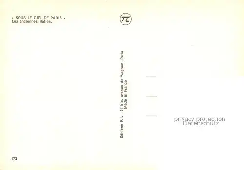 AK / Ansichtskarte Paris Les anciennes Halles Paris