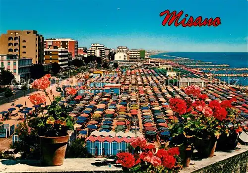 AK / Ansichtskarte Misano_Adriatico La spiaggia Misano Adriatico