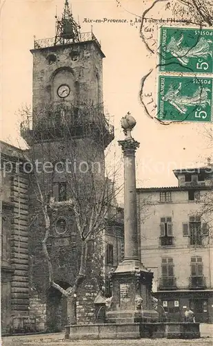 AK / Ansichtskarte Aix en Provence La Tour de l Horloge Aix en Provence