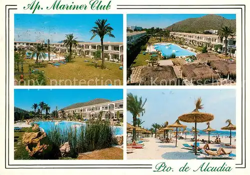 AK / Ansichtskarte Alcudia_Mallorca Mariner Club Strand Pool Alcudia Mallorca