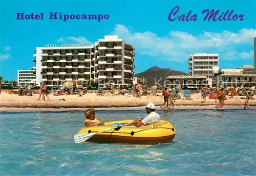 AK / Ansichtskarte Cala_Millor_Mallorca Hotel Hipocampo Strand Cala_Millor_Mallorca