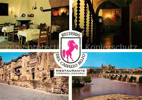 AK / Ansichtskarte Cordoba_Andalucia Restaurant del Caballo Rojo Cordoba Andalucia