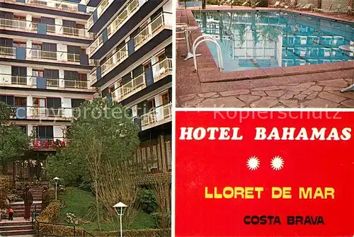 AK / Ansichtskarte Lloret_de_Mar Hotel Bahamas Lloret_de_Mar
