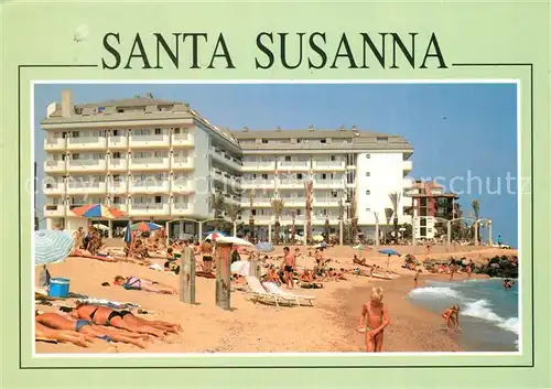 AK / Ansichtskarte Santa_Susana Hotel Caprici Passeig maritim Strand Santa Susana