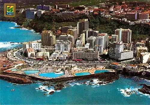 AK / Ansichtskarte Puerto_de_la_Cruz Fliegeraufnahme Hotel an der Matianes K?ste Puerto_de_la_Cruz