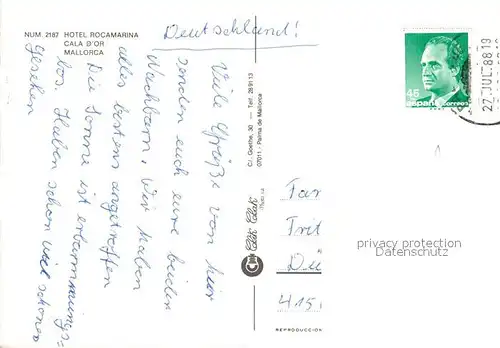 AK / Ansichtskarte Cala_d_Or Hotel Rocamariona Cala_d_Or