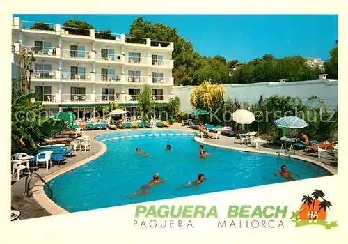 AK / Ansichtskarte Paguera_Mallorca_Islas_Baleares Paguera Beach Pool Paguera_Mallorca