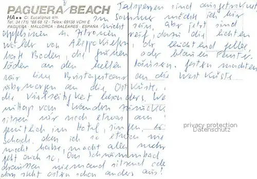 AK / Ansichtskarte Paguera_Mallorca_Islas_Baleares Paguera Beach Pool Paguera_Mallorca