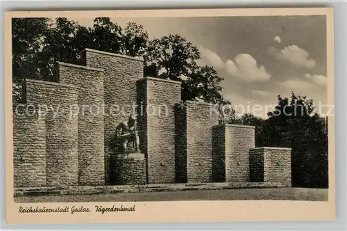 AK / Ansichtskarte Goslar Jaegerdenkmal Goslar
