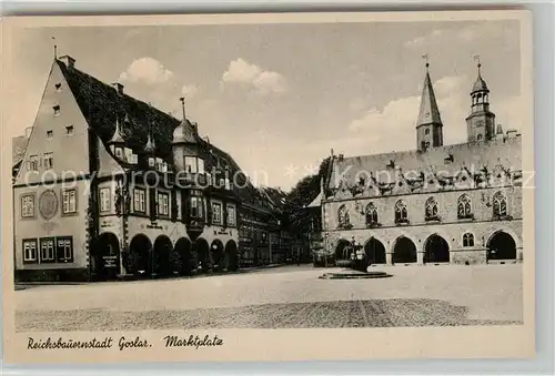 AK / Ansichtskarte Goslar Marktplatz Goslar