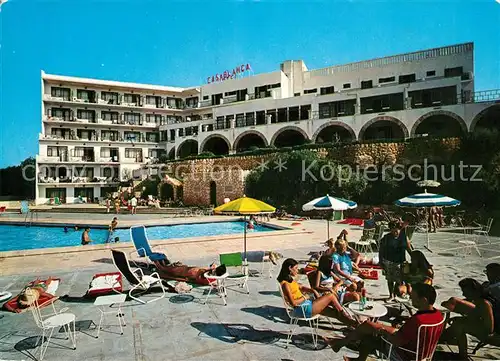 AK / Ansichtskarte Santa_Ponsa_Mallorca_Islas_Baleares Hotel Casablanca Pool Santa_Ponsa