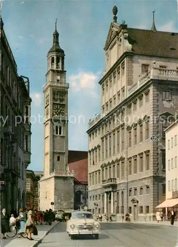 AK / Ansichtskarte Augsburg Rathaus und Perlach Augsburg