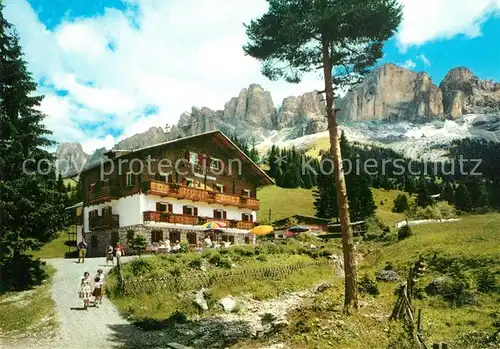 AK / Ansichtskarte Karersee_Suedtirol Gasthof Moser Alm Karersee Suedtirol