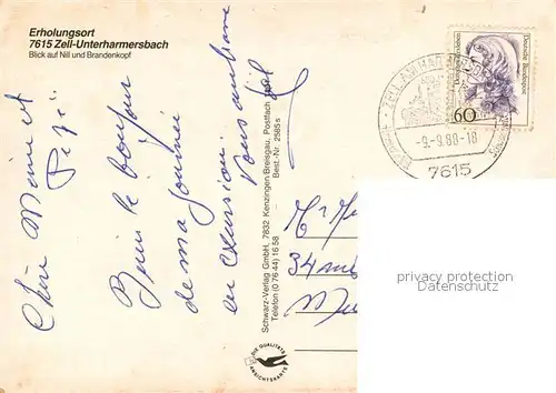 AK / Ansichtskarte Unterharmersbach Panorama Unterharmersbach