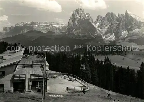 AK / Ansichtskarte Seiser_Alm Seilbahn Restaurant Seiser_Alm