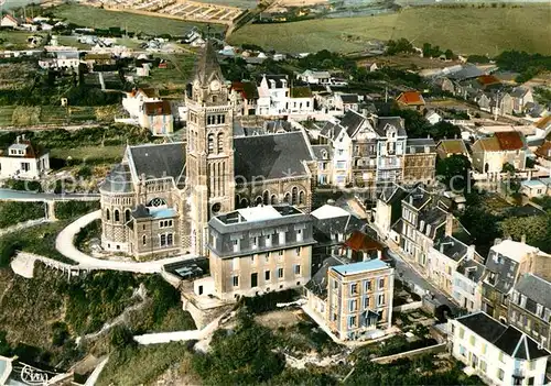 AK / Ansichtskarte Mers les Bains Cathedral vue aerienne Mers les Bains