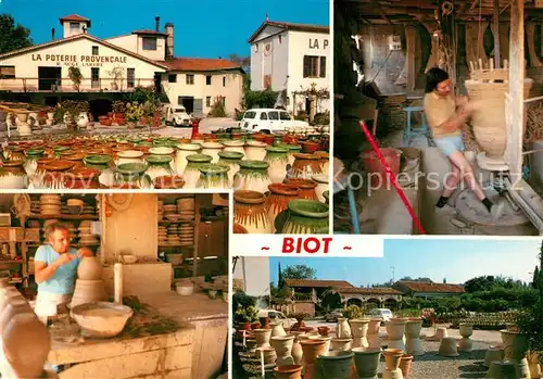 AK / Ansichtskarte Biot Poteries Artisans au travail Biot
