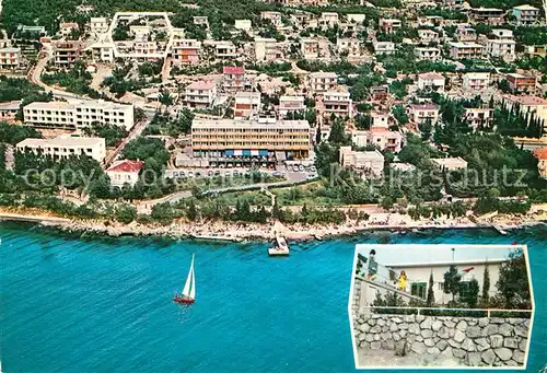 AK / Ansichtskarte Crikvenica_Kroatien Bungalov Sabolovic Fliegeraufnahme Crikvenica Kroatien