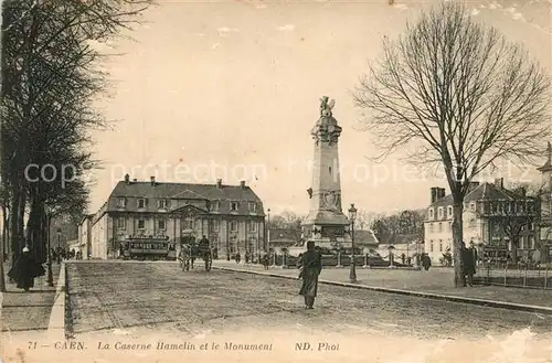 AK / Ansichtskarte Caen La Caserne Hamelin et le Monument Caen