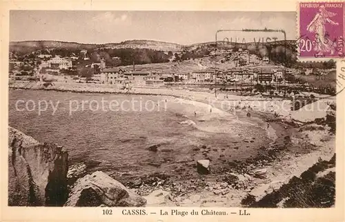 AK / Ansichtskarte Cassis La Plage du Chateau Cassis