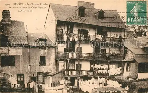 AK / Ansichtskarte Rennes_Ille et Vilaine Le Chateau Branlant Ancienne maison de Cadet Roussel 